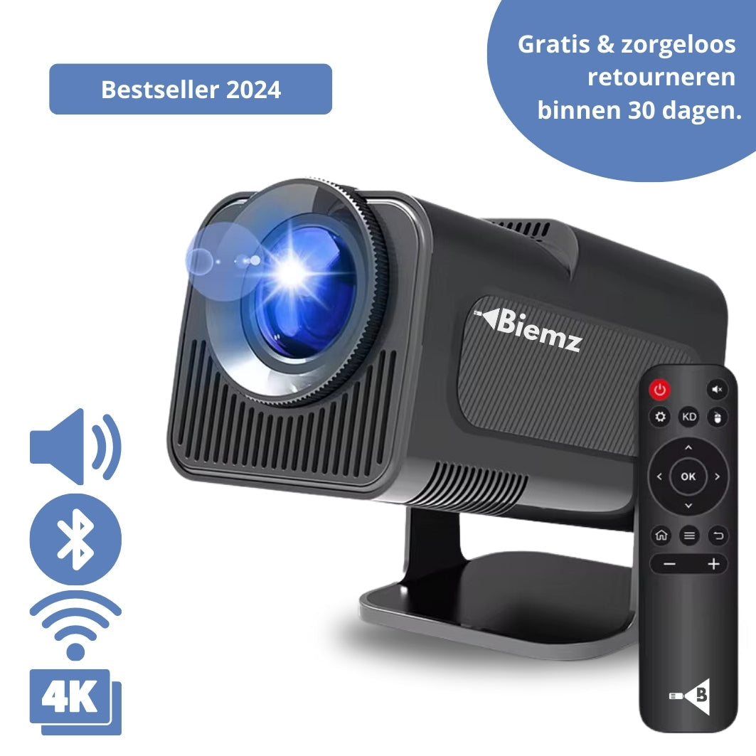 Biemz™ Pro - 180° Draagbare Projector met WiFi