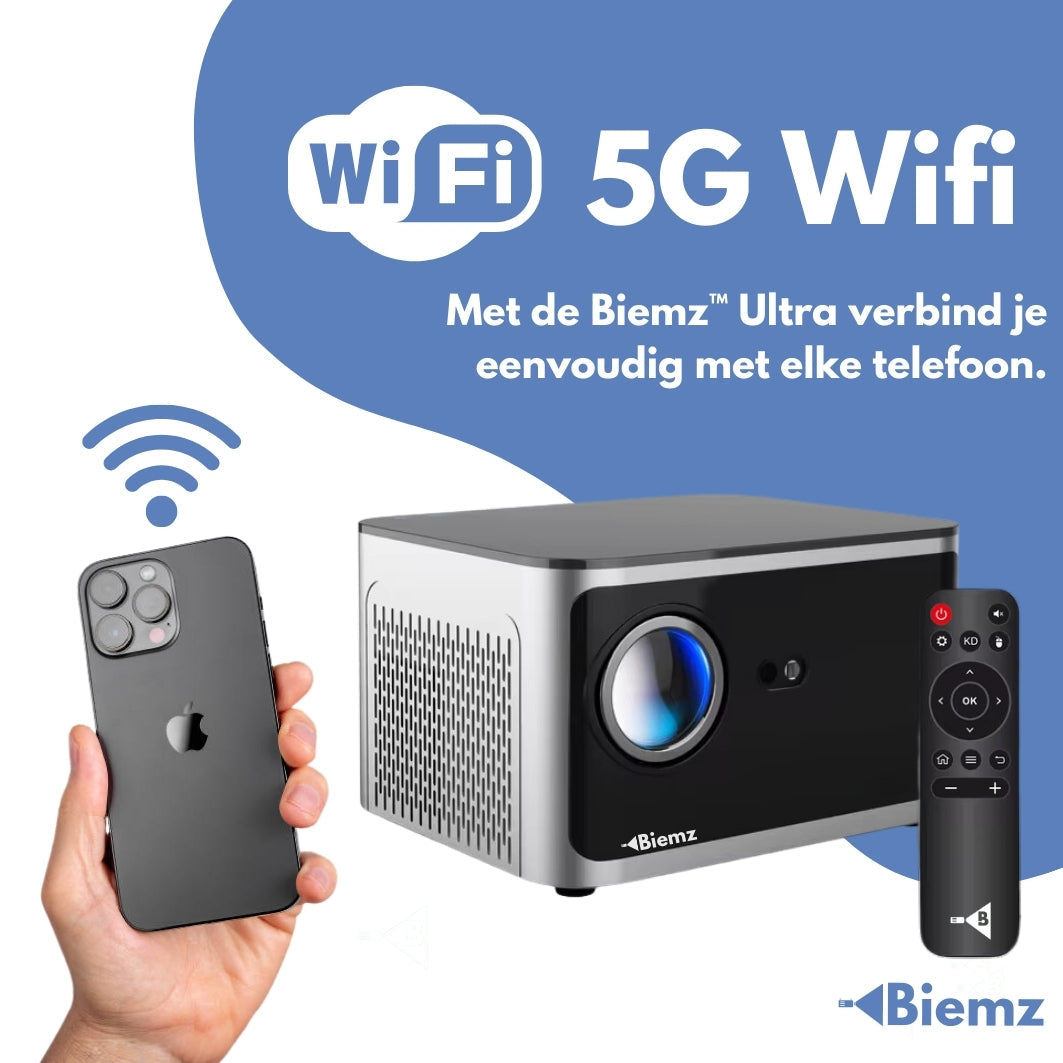 Biemz™ Ultra - Draagbare Projector met WiFi