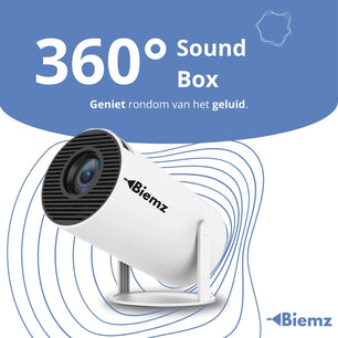 Biemz™ - 180° Draagbare Projector met WiFi