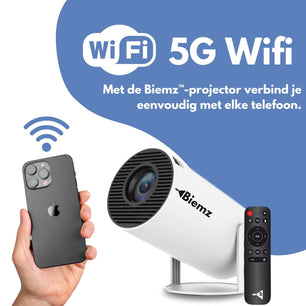 Biemz™ - 180° Draagbare Projector met WiFi